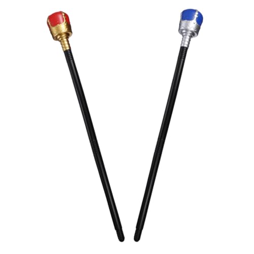 ZUNOXAZ 2 Stück Halloween König Zauberstab Teilig Kunststoff Zauberstäbe für Cosplay Party Bühnenaufführung Erwachsenen Jugendliche Langlebige Elegante Requisiten für Halloween ZUNOXAZ 2 Stück Halloween König Zauberstab Teilig Kunststoff Zauberstäbe für Cosplay Party Bühnenaufführung Erwachsenen Jugendliche Langlebige Elegante Requisiten für Halloween von ZUNOXAZ