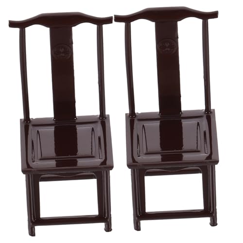 ZUNOXAZ 2 Stück Maßstab Abs Mini Stuhl Modell für Puppenmöbel Innenraum Sandtisch Dekoration Wohnzimmer Schlafzimmer ZUNOXAZ 2 Stück Maßstab Abs Mini Stuhl Modell für Puppenmöbel Innenraum Sandtisch Dekoration Wohnzimmer Schlafzimmer von ZUNOXAZ