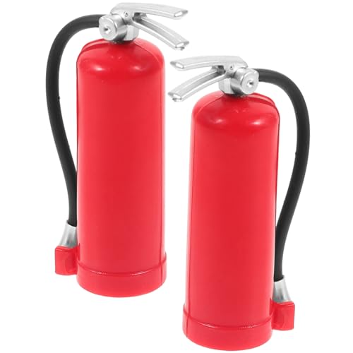 ZUNOXAZ 2 Stück Mini Feuerlöscher Modelle für Puppenhaus und Rc Autos Realistische Dekoration für Modelle für Miniaturlandschaften und DIY Projekte von ZUNOXAZ