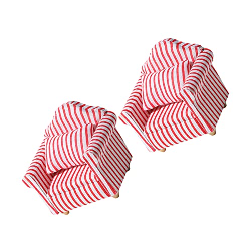ZUNOXAZ 2 Stück Mini Sofa Miniaturmöbel für Puppenhaus Rote und Weiße Streifen für Babyzimmer für Wohnzimmer Deko und Kreative Rollenspiele ZUNOXAZ 2 Stück Mini Sofa Miniaturmöbel für Puppenhaus Rote und Weiße Streifen für Babyzimmer für Wohnzimmer Deko und Kreative Rollenspiele von ZUNOXAZ