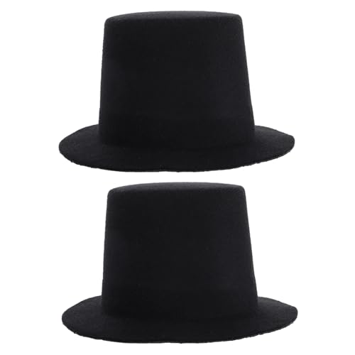 ZUNOXAZ 2 Stück Miniatur Hüte Schwarz DIY Puppen Hüte Bastel Zubehör für Mini Puppen Kostüm Dekoration Handgemacht Geeignet für Bastelprojekte ZUNOXAZ 2 Stück Miniatur Hüte Schwarz DIY Puppen Hüte Bastel Zubehör für Mini Puppen Kostüm Dekoration Handgemacht Geeignet für Bastelprojekte von ZUNOXAZ