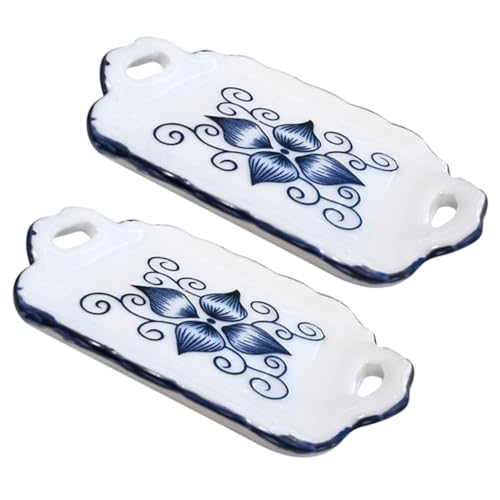 ZUNOXAZ 2 Stück Miniatur Keramik Teetablett Puppenhaus Zubehör Miniaturküche Dekoration Detailreich und Realistisch als Puppenhaus Accessoire und Fotorequisite Geeignet ZUNOXAZ 2 Stück Miniatur Keramik Teetablett Puppenhaus Zubehör Miniaturküche Dekoration Detailreich und Realistisch als Puppenhaus Accessoire und Fotorequisite Geeignet von ZUNOXAZ