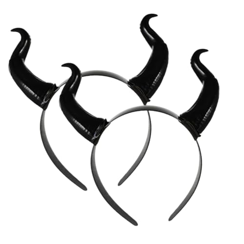 ZUNOXAZ 2 Stück Ox Horn Stirnband Teiliges Halloween Karneval Cosplay Kunststoff Hörner Haarreif Leicht Bequem für Party und Verkleidung ZUNOXAZ 2 Stück Ox Horn Stirnband Teiliges Halloween Karneval Cosplay Kunststoff Hörner Haarreif Leicht Bequem für Party und Verkleidung von ZUNOXAZ