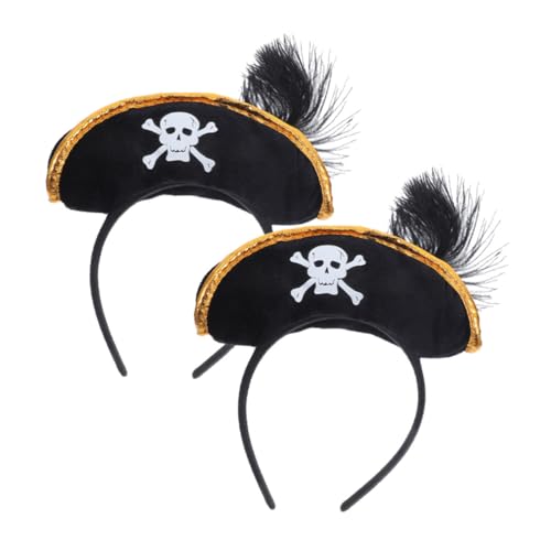 ZUNOXAZ 2 Stück Piratenhut Haarreif Leicht und Bequem Halloween Kostüm Partyaccessoire für Damen und Herren Einheitsgröße für Karneval Cosplay und Themenpartys ZUNOXAZ 2 Stück Piratenhut Haarreif Leicht und Bequem Halloween Kostüm Partyaccessoire für Damen und Herren Einheitsgröße für Karneval Cosplay und Themenpartys von ZUNOXAZ
