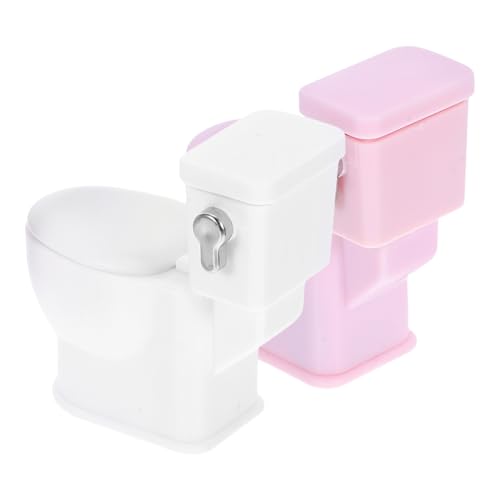 ZUNOXAZ 2stücke Miniaturtoilette Für Puppenhaus Set Winzige Badezimmerrequisiten Realistische Möbel Puppenhausdekor Spielzeug Für Rollenspiele ZUNOXAZ 2stücke Miniaturtoilette Für Puppenhaus Set Winzige Badezimmerrequisiten Realistische Möbel Puppenhausdekor Spielzeug Für Rollenspiele von ZUNOXAZ