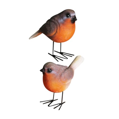 ZUNOXAZ 2 Stück Realistische Teilig Resin Vogel Figur Kompakte Gartendekoration für Balkon Terrasse und Pflanzen Wetterbeständig Lebendige Farbdarstellung Einfach zu Reinigen für Innen ZUNOXAZ 2 Stück Realistische Teilig Resin Vogel Figur Kompakte Gartendekoration für Balkon Terrasse und Pflanzen Wetterbeständig Lebendige Farbdarstellung Einfach zu Reinigen für Innen von ZUNOXAZ