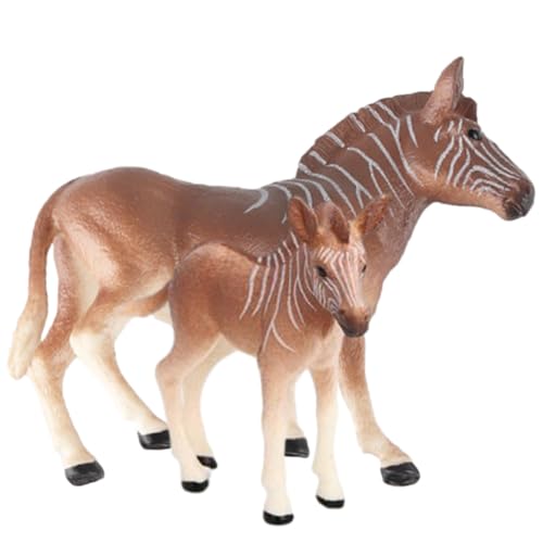 ZUNOXAZ 2 Stück Realistisches Zebrass Modell Plastische Tierfigur aus Stabilem Kunststoff Detailgetreue Zebrass Skulptur für Garten Schlafzimmerdekoration Leicht und Langlebig von ZUNOXAZ