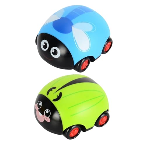 ZUNOXAZ 2 Stück Rückzugspielzeug Auto Lustige Tierform Friktionsspielzeug für Jungen und Mädchen Fördert Motorische Fähigkeiten und Kreativität von ZUNOXAZ