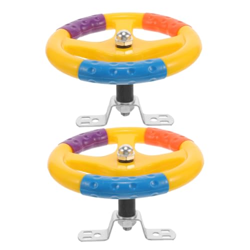 ZUNOXAZ 2 Stück Spielzeugauto-Lenkrad Kunststück Sitz Knopf Auto Zubehör Auto Teile puppenwagen lenkradbezug Schaukelrad für den Spielplatz Schwingscheibe ZUNOXAZ 2 Stück Spielzeugauto-Lenkrad Kunststück Sitz Knopf Auto Zubehör Auto Teile puppenwagen lenkradbezug Schaukelrad für den Spielplatz Schwingscheibe von ZUNOXAZ