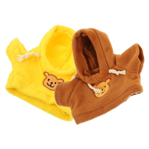 ZUNOXAZ 2 Stück Teiliges Dekoratives Bärenkostüm Puppenkleidung aus Strapazierfähigem Material Geeignet für Plüschbären Puppenoutfits als Accessoire für Mädchen von ZUNOXAZ