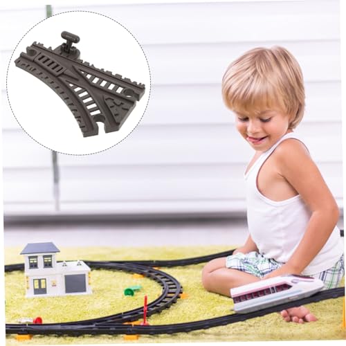 ZUNOXAZ 2 Stück Teiliges Elastisches Eisenbahn Schienenzubehör Flexible Kunststoff Zugschienen mit Steigung Kompatibel mit Standard Gleisen für Kreatives Bahnspiel von ZUNOXAZ