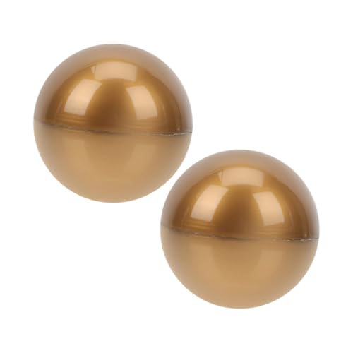 ZUNOXAZ 2 Stück Teiliges Goldene Plastik Loskugeln Aufklappbare Raffle Bälle zum Befüllen Leichte Glatte Oberfläche für Tombola Partyspiele und Gewinnziehungen von ZUNOXAZ