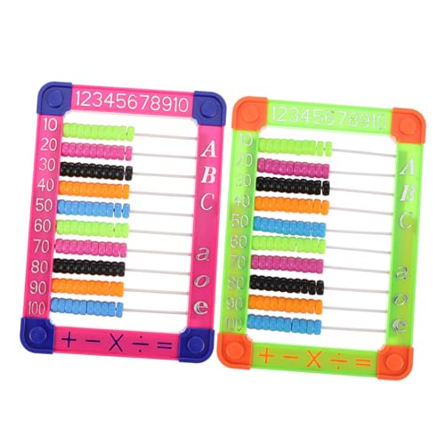 ZUNOXAZ 2 Stück Teiliges Lernspielzeug Abakus aus Kunststoff Tragbarer Rechenrahmen mit Perlen Zahlen und Buchstaben Frühkindliches Mathematik Zählspielzeug für Jungen und Zufällige Farbe ZUNOXAZ 2 Stück Teiliges Lernspielzeug Abakus aus Kunststoff Tragbarer Rechenrahmen mit Perlen Zahlen und Buchstaben Frühkindliches Mathematik Zählspielzeug für Jungen und Zufällige Farbe von ZUNOXAZ