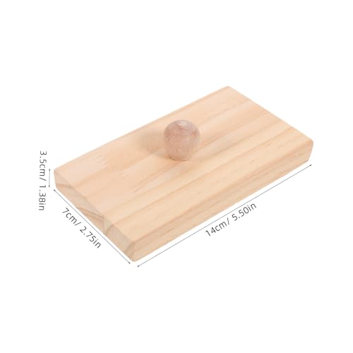 ZUNOXAZ 2 Stück Teiliges Orff Sandblock aus Holz Kinderschlaginstrument für Frühe Musikförderung Einfach zu Spielende Rhythmusinstrumente für Pädagogisches Percussion von ZUNOXAZ