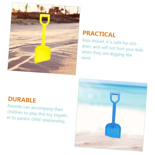 ZUNOXAZ 2 Stück Teiliges Strandschaufel aus Langlebigem Kleine Sandschaufeln für Outdoor Spiel und Sandkasten Sicher für Strandspaß von Jungen und Mädchen Zufällige Farbe von ZUNOXAZ