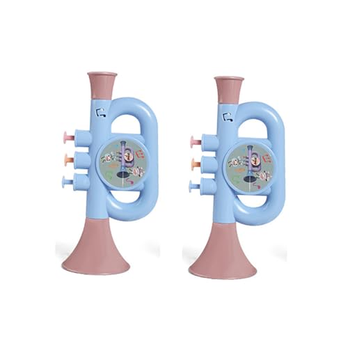 ZUNOXAZ 2 Stück Teiliges Wasserspielzeug Trumpet Musikspielzeug aus Langlebigem Abs Wasser und Blasinstrument Handlich Leicht Pool und Strandsommer von ZUNOXAZ
