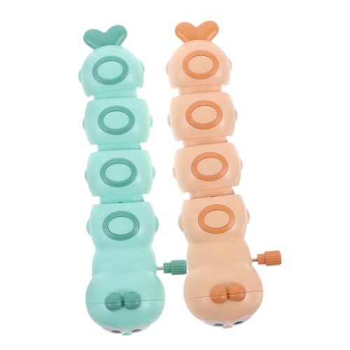 ZUNOXAZ 2 Stück Wind Up Bewegliche Raupen Figuren Bunte Motorikspielzeuge Ab Jahren Lernspielzeug Kindergeburtstag Party Favors Pädagogisch Interaktiv von ZUNOXAZ