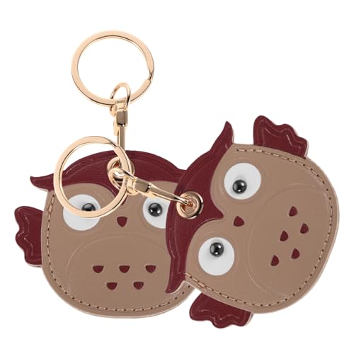 ZUNOXAZ 2-teiliges Schlüsselanhänger-set Mit Cartoon-eule, Süßer Zugangskartenhalter Aus Pu-leder Mit Schlüsselring, Tieranhänger Für Damen Und Kinder, Rucksack, Geldbörse, Handtasche, ZUNOXAZ 2-teiliges Schlüsselanhänger-set Mit Cartoon-eule, Süßer Zugangskartenhalter Aus Pu-leder Mit Schlüsselring, Tieranhänger Für Damen Und Kinder, Rucksack, Geldbörse, Handtasche, von ZUNOXAZ