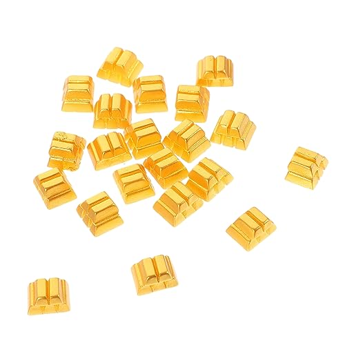 ZUNOXAZ 20 Stück Dekoration Resin für Puppenhaus und Desktop Deko Realistische Goldene Ziegelsteine für Kreative Szenerien und Layout Props ZUNOXAZ 20 Stück Dekoration Resin für Puppenhaus und Desktop Deko Realistische Goldene Ziegelsteine für Kreative Szenerien und Layout Props von ZUNOXAZ