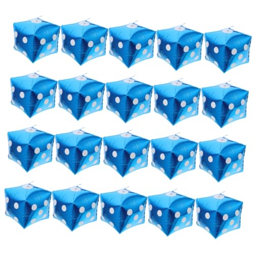 ZUNOXAZ 20 Stück Folienballons Blau Würfelform für Party Deko Leicht Sechseckige Design Luftballons für Geburtstagsfeiern und Festival Themen Originelle Dekoration von ZUNOXAZ