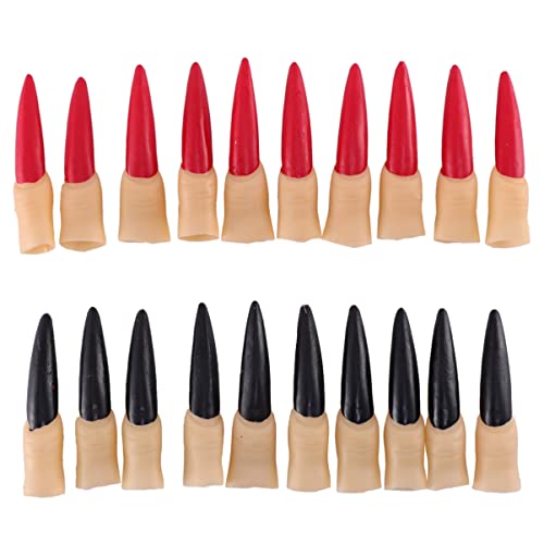 ZUNOXAZ 20 Stück Halloween Fake Nails Hexen Nägel für Schaurige Kostüme und Partys für Zombies und Mehr mit Komfortablem Tragegefühl und Passendem Design von ZUNOXAZ