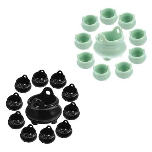 ZUNOXAZ 20 Stück Halloween Kessel Realistische Töpfe für Diy Deko für Puppenhaus Schreibtisch Hochwertige Kunststoffverarbeitung ZUNOXAZ 20 Stück Halloween Kessel Realistische Töpfe für Diy Deko für Puppenhaus Schreibtisch Hochwertige Kunststoffverarbeitung von ZUNOXAZ