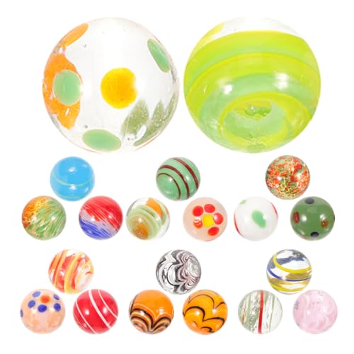 ZUNOXAZ 20 Stück Handgemachte Glasmurmeln Bunte Glasperlen für Fischglas Dekoration Tischstreuung und DIY Bastelprojekte Sicher für Fische Vielseitige Einsatzmöglichkeiten ZUNOXAZ 20 Stück Handgemachte Glasmurmeln Bunte Glasperlen für Fischglas Dekoration Tischstreuung und DIY Bastelprojekte Sicher für Fische Vielseitige Einsatzmöglichkeiten von ZUNOXAZ