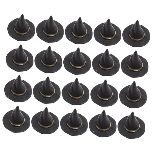 ZUNOXAZ 20 Stück Hexenhüte für DIY Bastelprojekte Dekoration für Halloween Feiern Puppenhäuser und Kreative Foto Requisiten Große Hüte ZUNOXAZ 20 Stück Hexenhüte für DIY Bastelprojekte Dekoration für Halloween Feiern Puppenhäuser und Kreative Foto Requisiten Große Hüte von ZUNOXAZ
