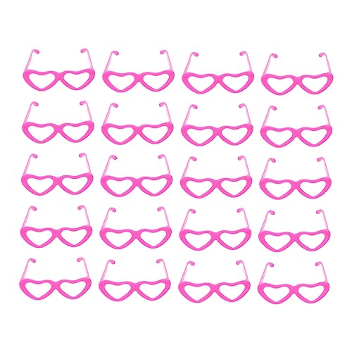 ZUNOXAZ 20 Stück Puppen Sonnenbrillen Rosa Herzform Puppen Zubehör für Kreatives Ankleiden und DIY Projekte für Puppenliebhaber ZUNOXAZ 20 Stück Puppen Sonnenbrillen Rosa Herzform Puppen Zubehör für Kreatives Ankleiden und DIY Projekte für Puppenliebhaber von ZUNOXAZ