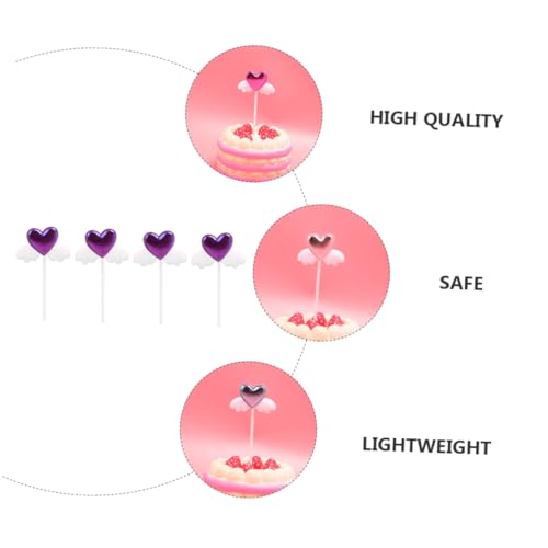 ZUNOXAZ 20 Stück Teiliges Cupcake Topper Angel Wings Picks Kuchendekoration Leichte Cake Ornaments für Geburtstag Hochzeit Party Farbe Zufällig Zufällige Farbe von ZUNOXAZ