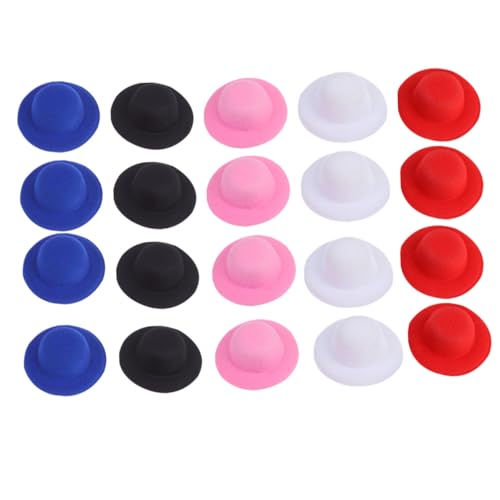 ZUNOXAZ 20 Stück Teiliges DIY Mini Hüte in Rot Blau Kleine Filzhüte für Bastelprojekte Puppendekoration Handgefertigte Miniatur Hüte für Mädchen ZUNOXAZ 20 Stück Teiliges DIY Mini Hüte in Rot Blau Kleine Filzhüte für Bastelprojekte Puppendekoration Handgefertigte Miniatur Hüte für Mädchen von ZUNOXAZ
