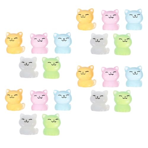 ZUNOXAZ 20 Stück Teiliges Leuchtender Miniatur Resin Katzenfiguren Nachtaktive Kleine Katzenstatuen für Puppenhaus Garten und Mikro landschaftsdekoration Vielseitig Einsetzbare Japanische ZUNOXAZ 20 Stück Teiliges Leuchtender Miniatur Resin Katzenfiguren Nachtaktive Kleine Katzenstatuen für Puppenhaus Garten und Mikro landschaftsdekoration Vielseitig Einsetzbare Japanische von ZUNOXAZ
