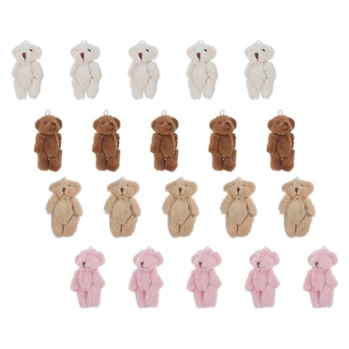 ZUNOXAZ 20 Stück Teiliges Mini Plüschbären Kleine Weiche Puppen in Weiß Braun und Hellbraun Kuschelige Mini Stofftiere für DIY Schlüsselanhänger Shower Geburtstagsdeko ZUNOXAZ 20 Stück Teiliges Mini Plüschbären Kleine Weiche Puppen in Weiß Braun und Hellbraun Kuschelige Mini Stofftiere für DIY Schlüsselanhänger Shower Geburtstagsdeko von ZUNOXAZ