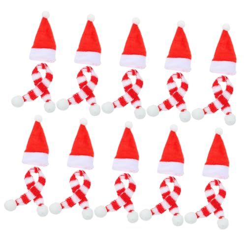 ZUNOXAZ 20 Stück Teiliges Mini Weihnachtsmützen und Schal Gestrickt Rot Weiß Festliche Puppendeko Handgefertigte Xmas Ornament für Heimdekoration ZUNOXAZ 20 Stück Teiliges Mini Weihnachtsmützen und Schal Gestrickt Rot Weiß Festliche Puppendeko Handgefertigte Xmas Ornament für Heimdekoration von ZUNOXAZ