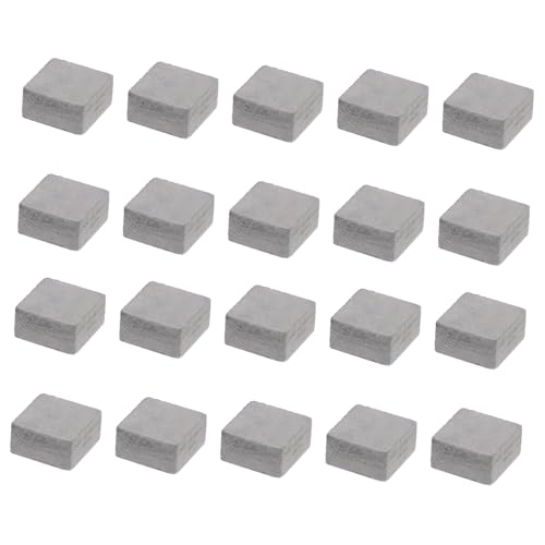 ZUNOXAZ 20 Stück Teiliges Miniatur Ziegelstein Modellset Graue Quadratische Bausteine aus Vielseitig für Architekturmodelle Sandtische Dioramen und Bastelprojekte Leicht und Praktisch für von ZUNOXAZ