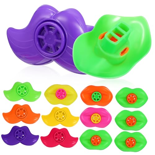 ZUNOXAZ 20 Stück Teiliges Mundpfeifen mit Bunten Lippen und Schnurrbart Designs Langlebige Lustige Partygeräuschemacher als Gastgeschenke für Gruppenspiele ZUNOXAZ 20 Stück Teiliges Mundpfeifen mit Bunten Lippen und Schnurrbart Designs Langlebige Lustige Partygeräuschemacher als Gastgeschenke für Gruppenspiele von ZUNOXAZ