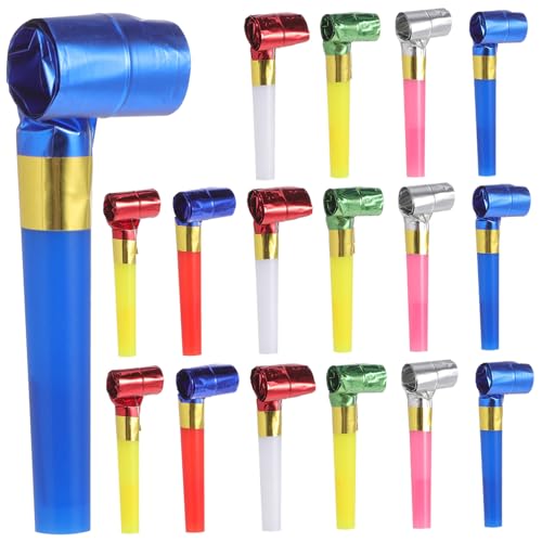 ZUNOXAZ 20 Stück Teiliges Party Pfeifen für Bunte Lange Nasenpfeifen Laute Geräuschemacher Gastgeschenke für Geburtstagsfeiern Geeignet für Jungen und Mädchen Zufällige von ZUNOXAZ