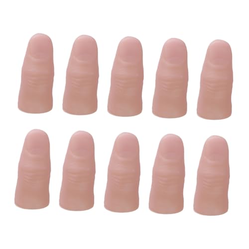 ZUNOXAZ 20 Stück Teiliges Realistische Fake Finger aus Leichtem Vinyl Weiche Daumenspitzen als Gruseldeko Cosplay Zubehör und Halloween Party Requisite Komfortabel und Einfach Anzuziehen ZUNOXAZ 20 Stück Teiliges Realistische Fake Finger aus Leichtem Vinyl Weiche Daumenspitzen als Gruseldeko Cosplay Zubehör und Halloween Party Requisite Komfortabel und Einfach Anzuziehen von ZUNOXAZ