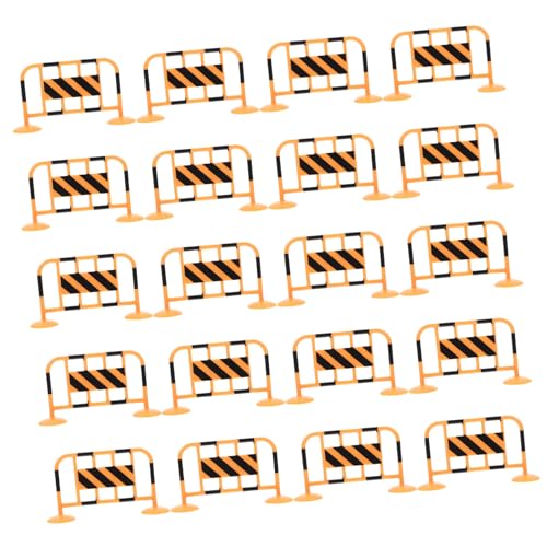 ZUNOXAZ 20 Stück Teiliges Verkehrsschilder für Lernspielzeug zur Verkehrserziehung Leichte und Tragbare Modelle für Kognitive Entwicklung und Rollenspiele Orange von ZUNOXAZ