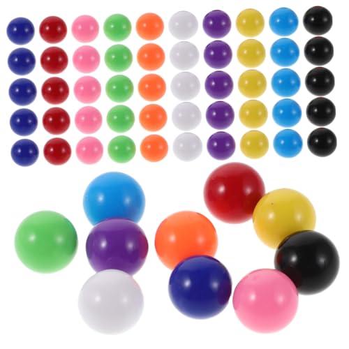 ZUNOXAZ 200 Stück Bunte Spielkugeln Robuste Kunststoffkugeln für Mathematikunterricht Mengen Sortierspiele Farbenfrohe Brettspielteile Geeignet für Wahrscheinlichkeits Statistikübungen von ZUNOXAZ