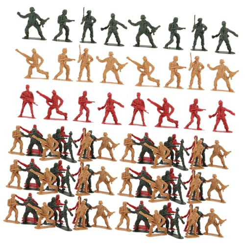 ZUNOXAZ 200 Stück Teiliges Miniatur Soldaten Spielset aus Kunststoff Militärfiguren für Kreative Sandtisch Dekoration Vielseitiges Armee für Jungen und Schule von ZUNOXAZ
