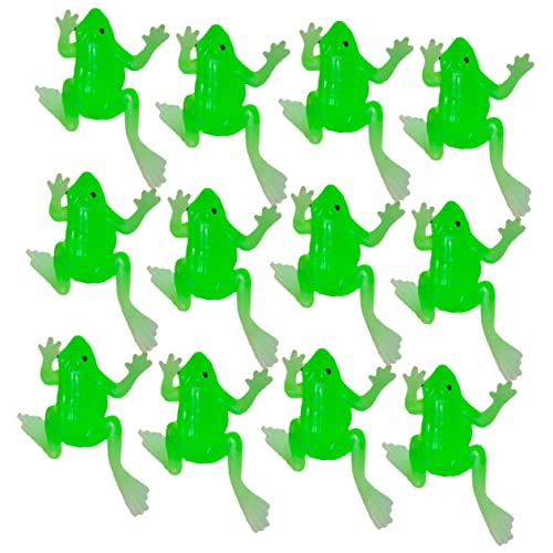 ZUNOXAZ 20Stücke Frösche Simulierte Froschfiguren für Mini Kinderzimmer und Kreative Dekorationen Halbsch Transparente Froschmodelle Perfektes von ZUNOXAZ