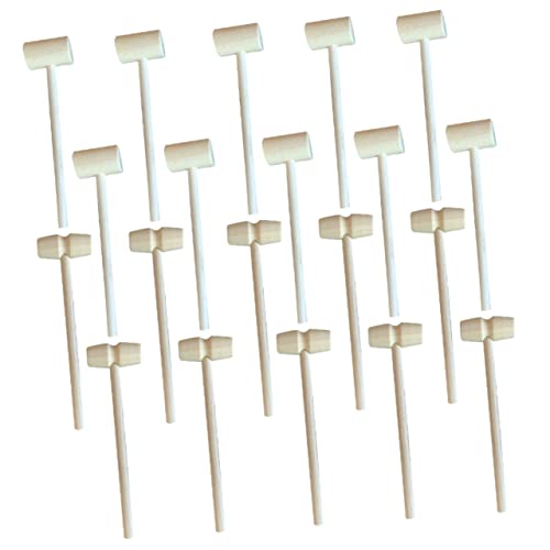ZUNOXAZ 20Stücke Mini Holzhammer für Sicher und Geruchlos für DIY Handwerk und Kreatives aus Hochwertigem Naturholz Gefertigt Leicht und Tragbar ZUNOXAZ 20Stücke Mini Holzhammer für Sicher und Geruchlos für DIY Handwerk und Kreatives aus Hochwertigem Naturholz Gefertigt Leicht und Tragbar von ZUNOXAZ