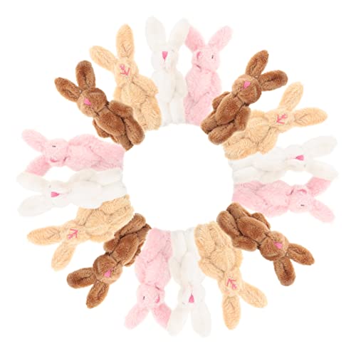 ZUNOXAZ 20Stücke Mini Kaninchenpuppe Plüschspielzeug Für Süße Deko Figuren Für Valentinstag Und Geburtstagsgeschenke von ZUNOXAZ