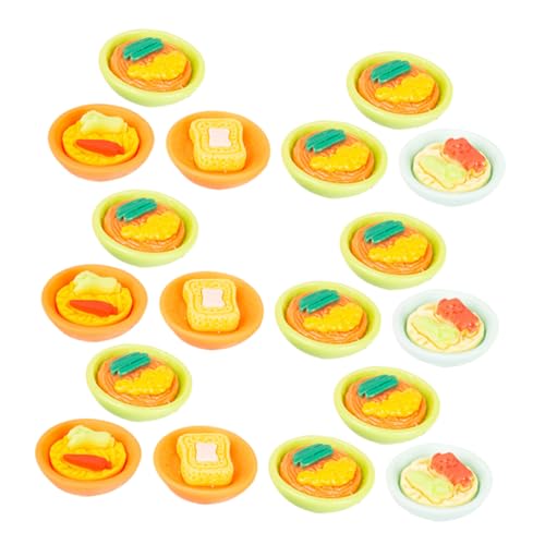 ZUNOXAZ 20Stücke Mini Lebensmittelmodell Realistische Snack Dekoration für Puppenhaus Japanisches Essen Simulation für Miniaturküchen und DIY Heimwerker Projekte von ZUNOXAZ