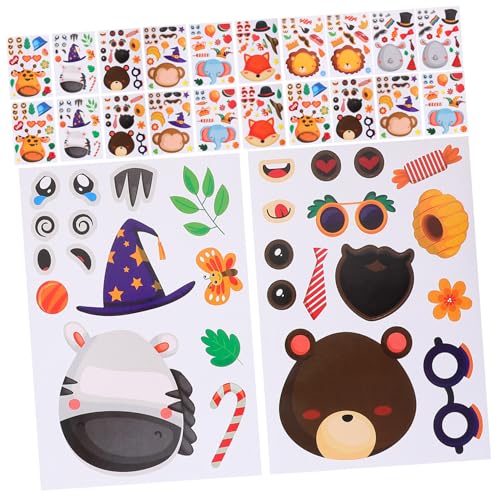 ZUNOXAZ 24 Blatt Belohnungsaufkleber Tieraufkleber Selbstklebend Cartoon Tiere Puzzle Sticker für DIY Motivation Schule Geschenk Verpackung ZUNOXAZ 24 Blatt Belohnungsaufkleber Tieraufkleber Selbstklebend Cartoon Tiere Puzzle Sticker für DIY Motivation Schule Geschenk Verpackung von ZUNOXAZ