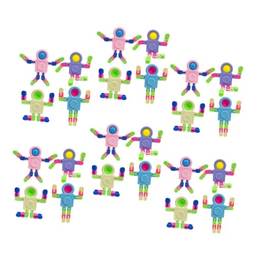 ZUNOXAZ 24 Stück Teiliges DIY Roboterspielzeug Abnehmbar und Zusammenbaubar Bunte Finger Hand sensorspielzeuge zur Stressreduzierung Vielseitiges Montessori Decompression Toy für ZUNOXAZ 24 Stück Teiliges DIY Roboterspielzeug Abnehmbar und Zusammenbaubar Bunte Finger Hand sensorspielzeuge zur Stressreduzierung Vielseitiges Montessori Decompression Toy für von ZUNOXAZ