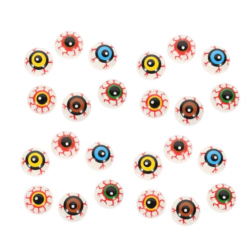 ZUNOXAZ 24 Stück Teiliges Halloween Bunte Hohle Augenbälle Gruselige Deko für Party Schule Büro Langlebig als Mitgebsel und Halloween Zubehör ZUNOXAZ 24 Stück Teiliges Halloween Bunte Hohle Augenbälle Gruselige Deko für Party Schule Büro Langlebig als Mitgebsel und Halloween Zubehör von ZUNOXAZ