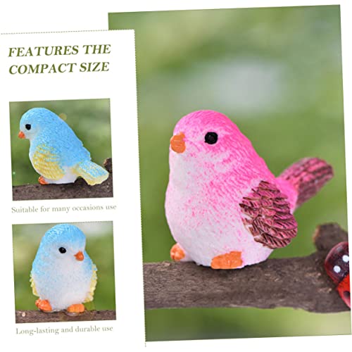 ZUNOXAZ 24 Stück Teiliges Miniatur Vogelfiguren aus Resin Realistische Kleine Vogelmodelle zur Pflanzen und Gartendekoration Kompakte Langlebig und Detailreich für Balkon Zufällige Farbe von ZUNOXAZ