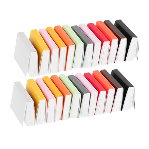 ZUNOXAZ 24 Stück Teiliges Puppenhaus Miniatur Bücher Set Bunte Mini Zubehör für Kreative Geschichten Kompakt und Tragbar für Puppenhaus Dekoration und Fantasievolles Rollenspiel von ZUNOXAZ